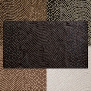 BROWN Faux Leather Vinyl Upholstery Fabric (55 in.) Sold By The Yard –  handtfabrics