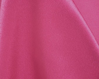 58/60 Wide Fuchsia Crepe Back Satin Fabric by the yard