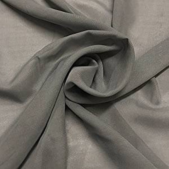Light grey chiffon sale fabric