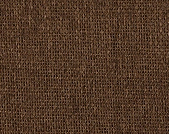 48" Inch Dark Brown Burlap - By The Yard