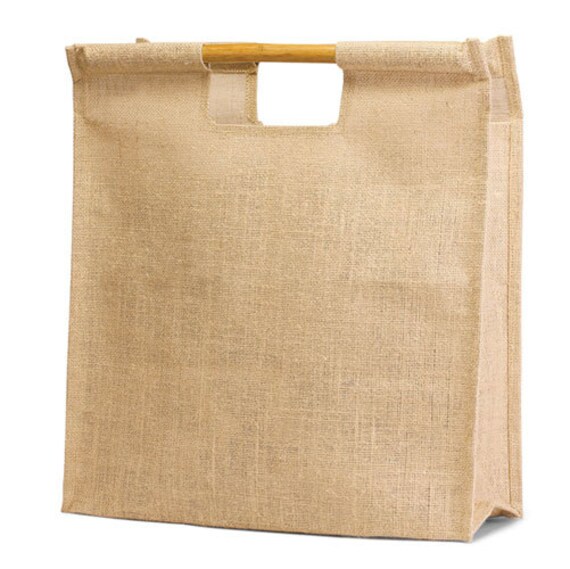 Jute Tote Bag 16w X 18h X 6 Etsy