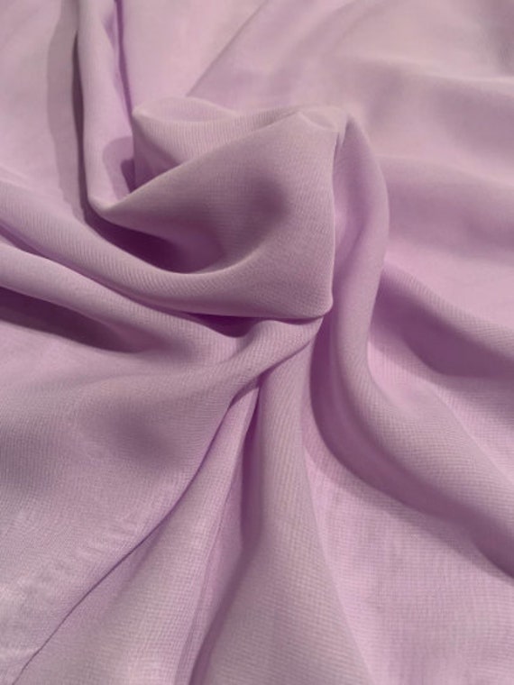 Chiffon 100% Polyester Fabric 60 Inch Wide, 5 Yards Continuous