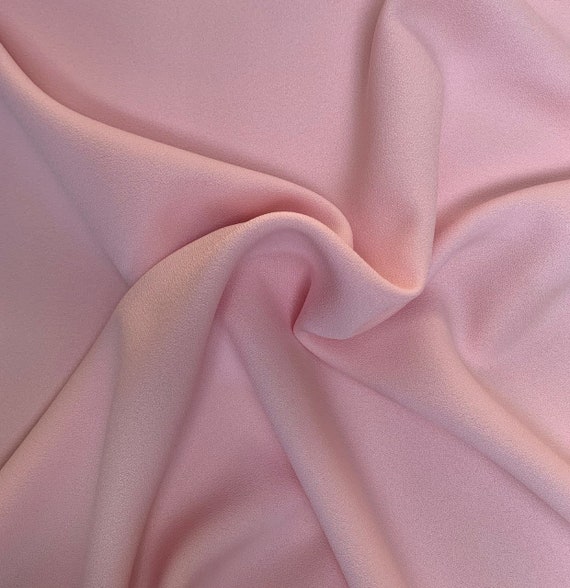 Pink Crepe Fabric 60 By The Yard Etsy
