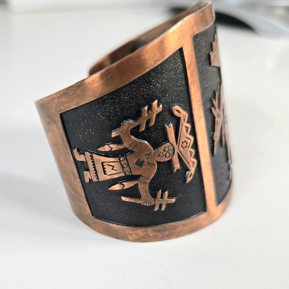 Bell Trading Post Solid Copper Dancing Kachina Cu… - image 4