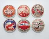 Set of 6 Milk Cap Diary Kitchen Cabinet Drawer Knobs Pulls