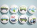 Set of 8 Boys Transportation Dresser Drawer Knobs Planes Trains and Cars 