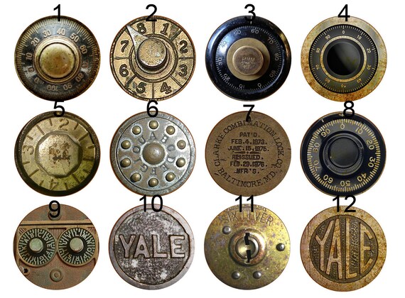 Antique Safe Dials Cabinet Dresser Desk Drawer Knobs Pulls Etsy