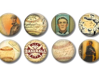Set of 8, Vintage Baseball Knobs, Cabinet Knobs, Dresser Drawer Knobs, Drawer Knobs, Pulls