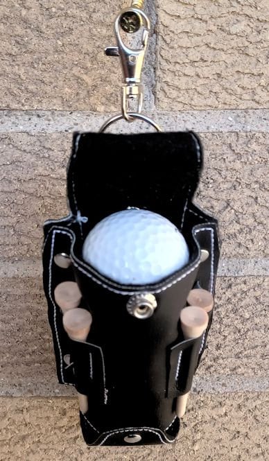 Golf Ball Bag, Golf Ball and Tee Holder Golf Accessory, Golf Ball Holder, Unisex Golf Tee Case Handmade