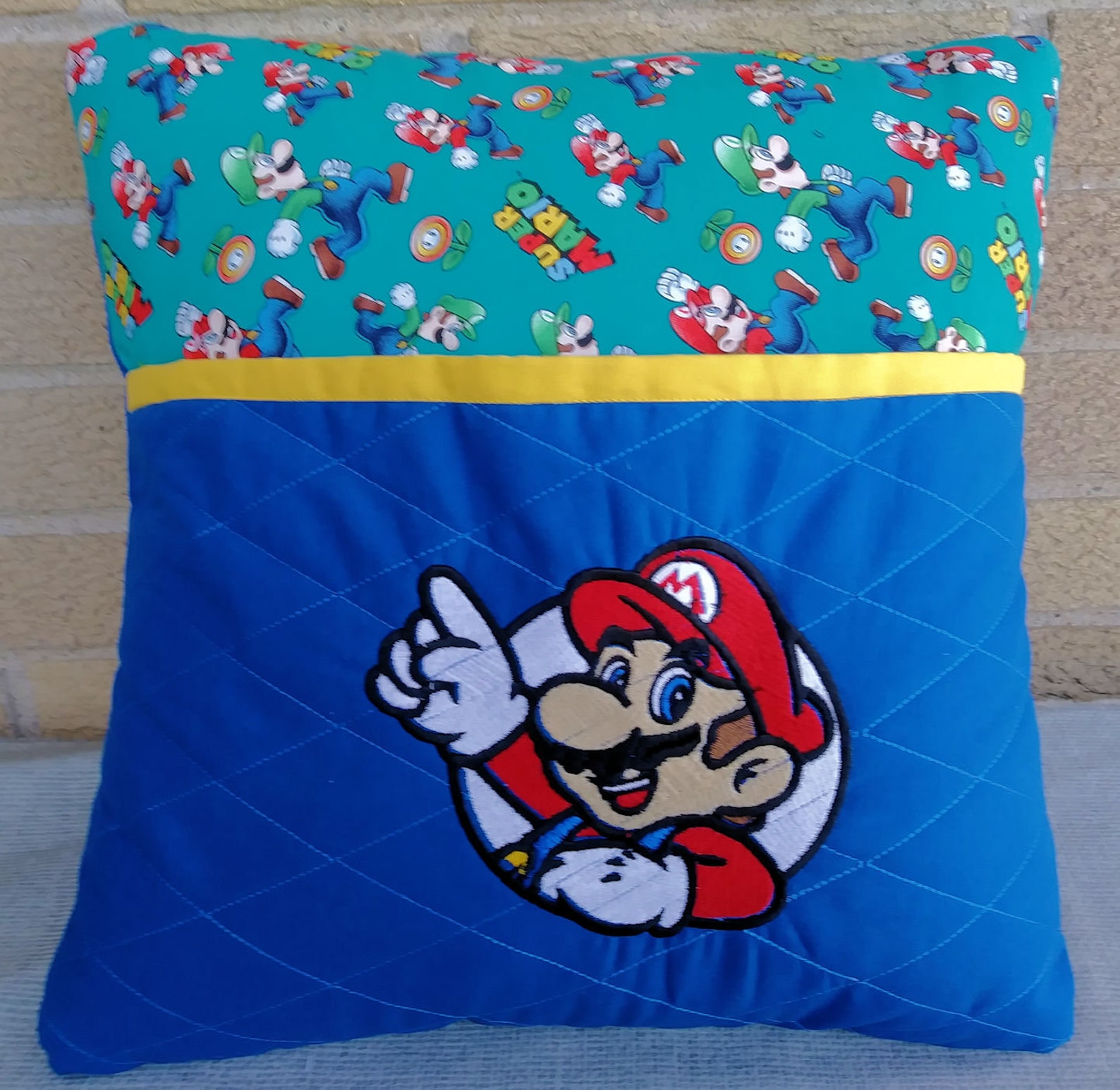 Mario Bros. Reading Pillow Pocket Pillow Bed Pillow Etsy