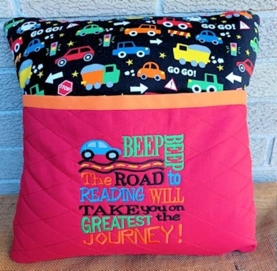 Reading Pillow Fireman Paramedics EMS boys Reading Pillow Etsy