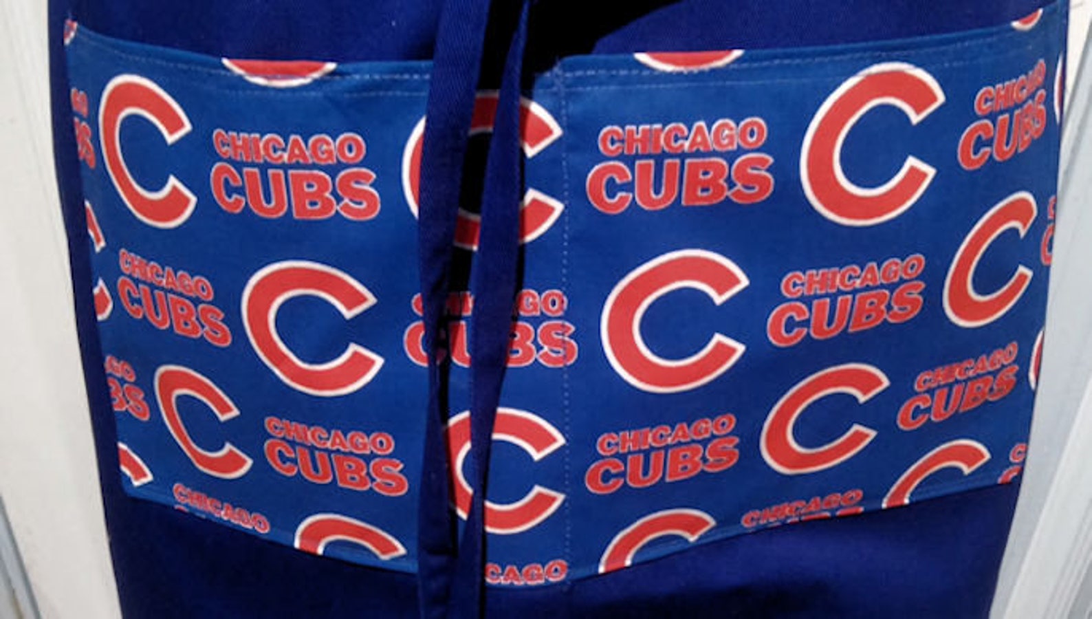 Chicago Cubs apron Baseball BBQ Barbeque Kitchen Etsy