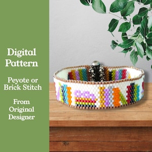 Bücherregal Even Count Peyote Armband Muster