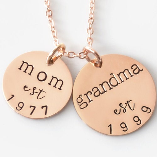Personalized Grandma Grandchildren Name Necklace Gift / Etsy