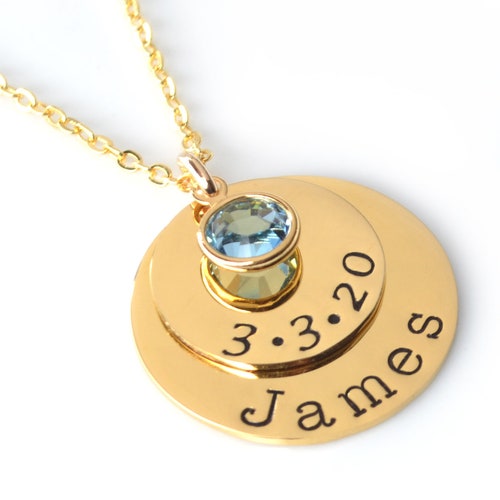 Mom Baby Birthstone Gift 