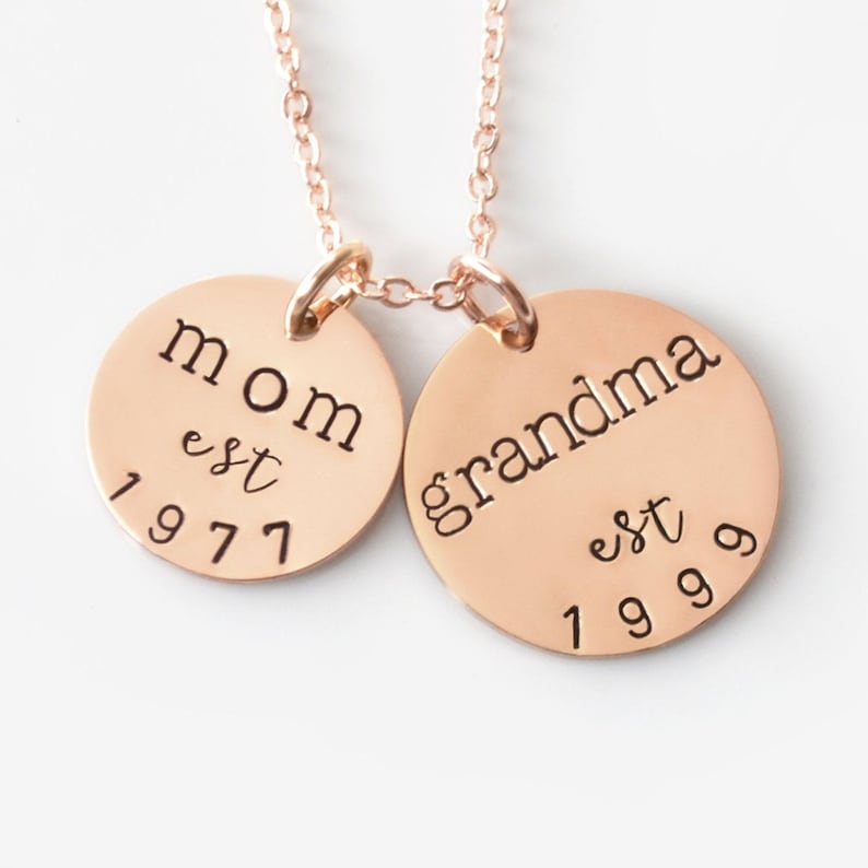 Grandmother Gift Grandma Necklace Baby Shower Gift for New Etsy