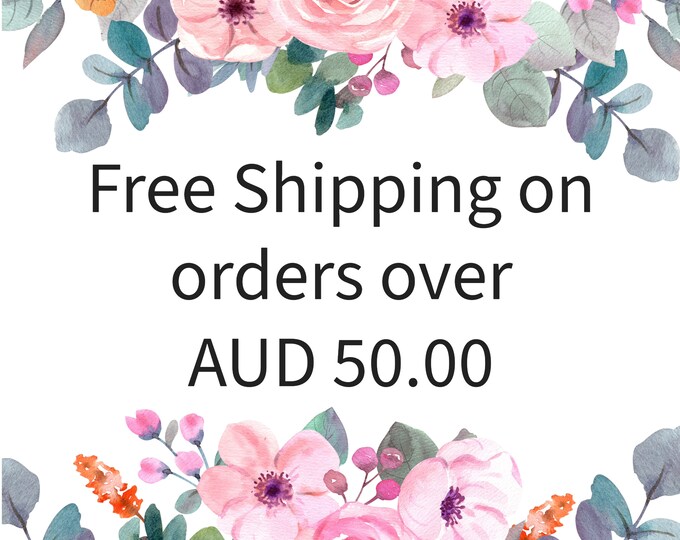 Free Shipping Coupon Code FREEDELIVERY on Orders Over AUD 50.00, Coupon