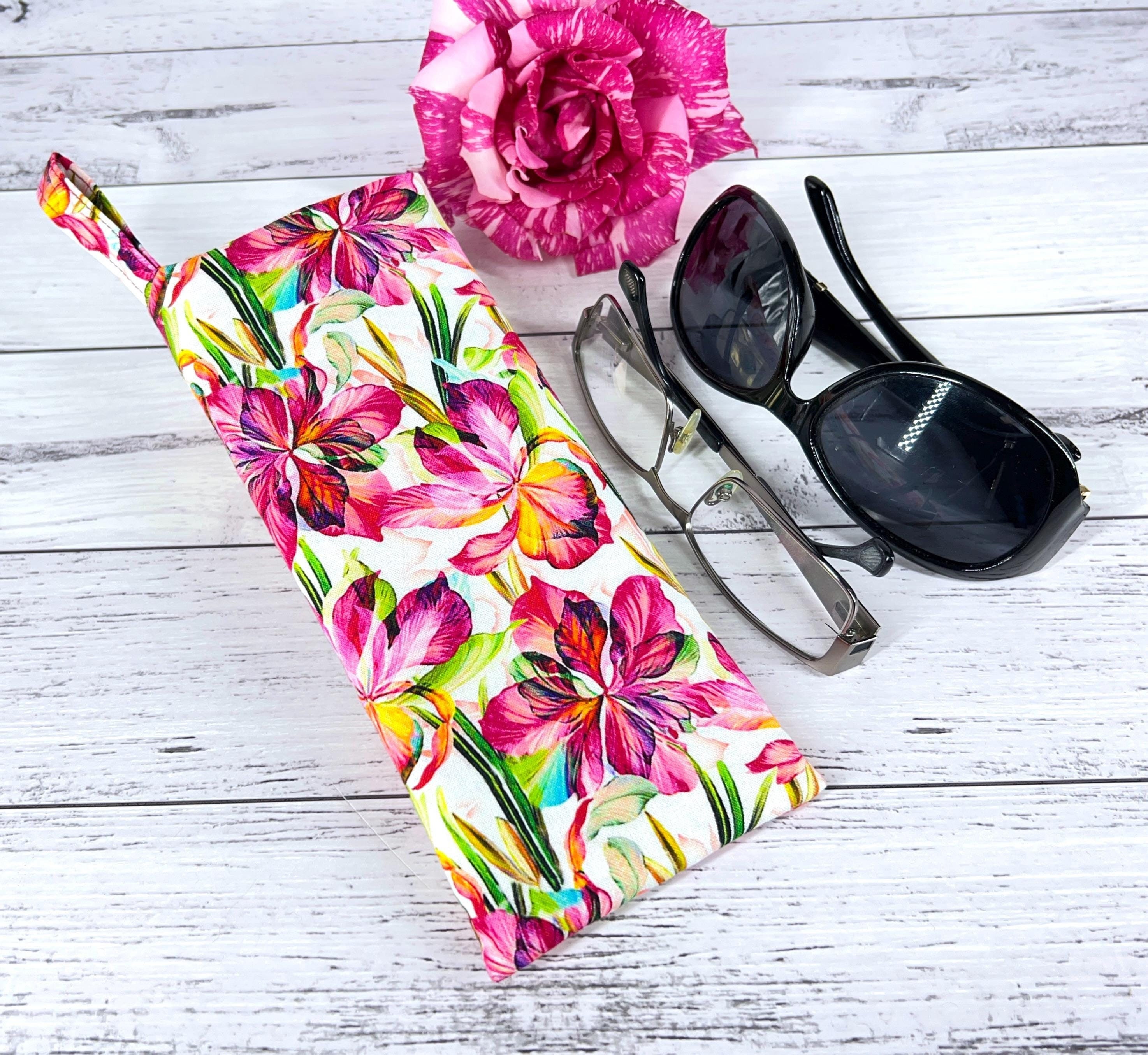 Pink Floral Sunglasses with Protective Case 26072-2.jpg main image 4