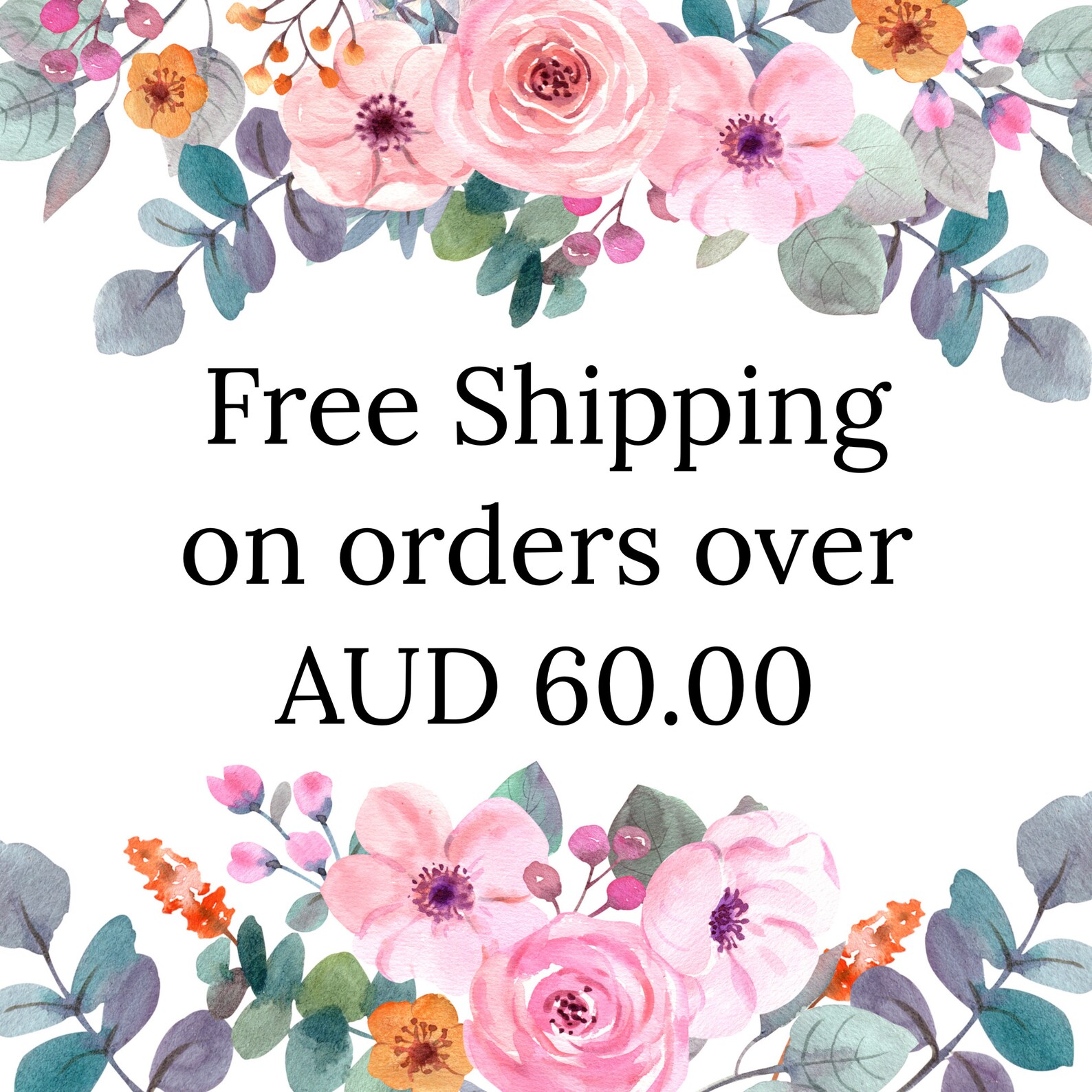 Free Shipping Coupon Code FREEDELIVERY on Orders Over AUD Etsy Australia