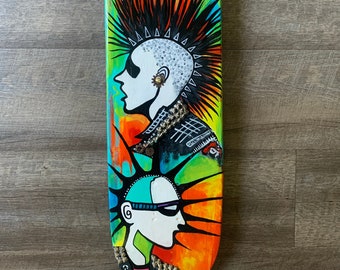 Art mural personnalisé Punk Rock Skateboard Deck