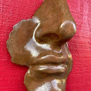 Outdoor Garden Face Art Sculpture
