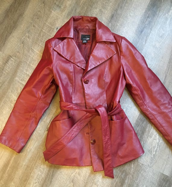 east 5th red leather jacket