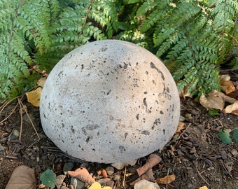 CEMENT Garden HALF SPHERE - Hypertufa Moss Growing Orb