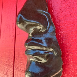 Garden Sculpture Outdoor Art - Nose Mouth Sculpture - Artist Created (D)