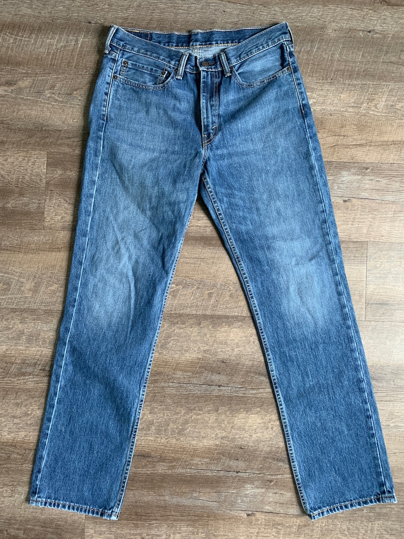 Vintage LEVIS 514 W34 L34 Distressed Denim Jeans image 3