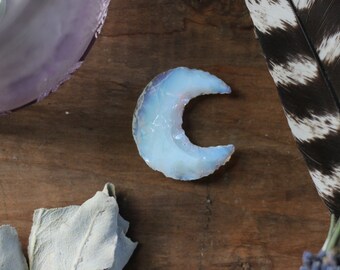 Kamień Palmowy Półksiężyc Opalitowy, Nasączony Reiki