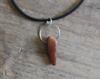 Naszyjnik ze Złotego Kamienia, Nasycony Reiki, Uzdrawianie Czakry Sakralnej, Ochrona Czakry Splotu Słonecznego