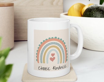 Wählen Kindness Rainbow Keramikbecher, 11oz