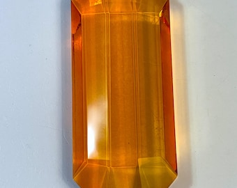 Orange Chandelier Crystal Pendant Drops 3" for Windchimes, Lamps, Chandeliers, Suncatchers