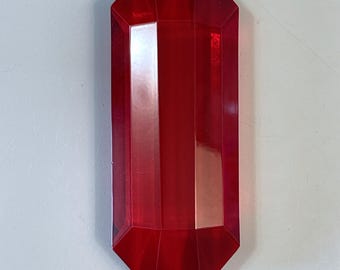 Red Chandelier Crystal Pendant Drops 3" for Windchimes, Lamps, Chandeliers, Suncatchers