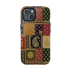 Boho Patchwork Paisley Phone Case | Tough Magnetic Case