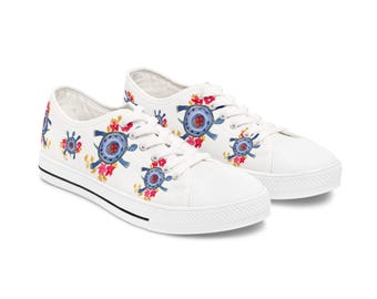 Blue Creation Turtle Women's Low Top Sneakers 2 TO 3 Weeks to delivery time