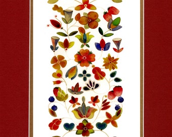 My Garden - 8"x10" Double matted archival prints entirely made by Native American Artist Daniel Ramirez