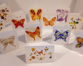 Native American Greeting Cards -  Butterfly Collection (12 Blank Cards)