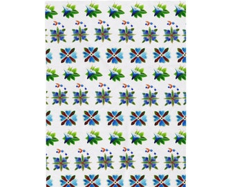 Woodland Florals 01 - Velveteen Plush Blanket