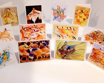 Native American Greeting Cards -  Sisters Collection (12 Blank Cards)