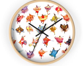 Shawl Dancers Wall Clock