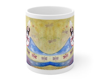 SISTERS SERIES - Dragonfly Shawl Dance - Ceramic Mug 11oz