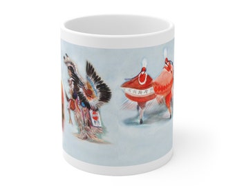 Fancy Male and Female Dancers - Ceramic Mug 11oz