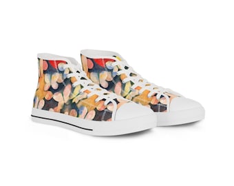 Butterflies 01 Men's High Top Sneakers - 2 to 3 weeks delivery time after ordering