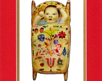 Corn Woman's Boy - 8"x10" Double matted archival prints entirely made by Native American Artist Daniel Ramirez
