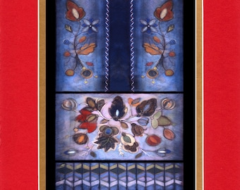 Chief's Bag - Large Double matted archival prints 16"x20"  by Native American Artist Daniel Ramirez