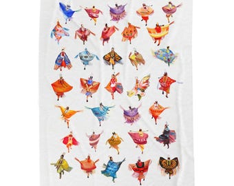 Fancy Shawl Dancers Velveteen Plush Blanket