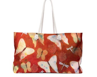 Butterflies and Dragonflies Weekender Bag