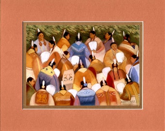 Our Leaders - 8"x10" Double matted archival prints by Native American Artist Daniel Ramirez