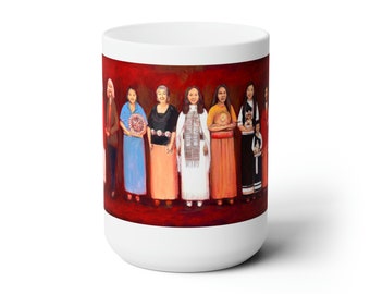Indigenous Women Artists of United States - Ceramic Mug 15oz